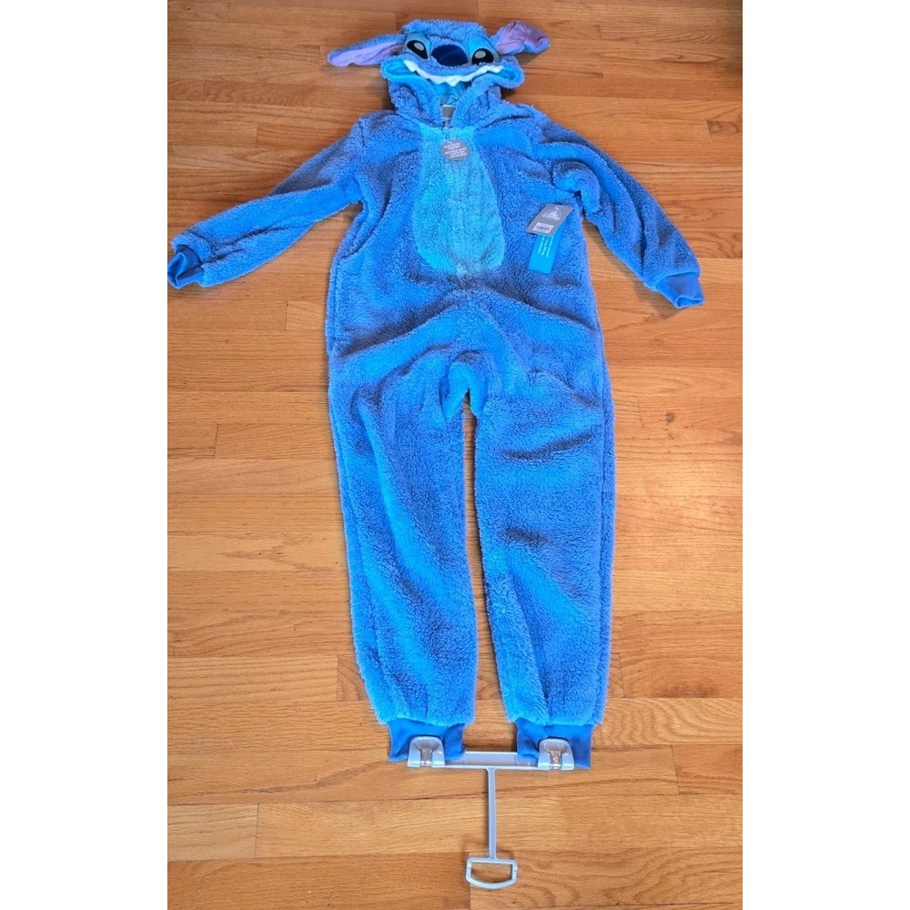 Disney Kids Lilo & Stitch Classic Unisex Costume Jumpsuit hood zipper -9/10 New